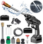 Portable High-Pressure Cordless Car Washer Gun – Double Battery Power Kit