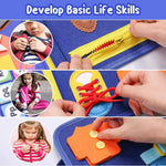 Dinosaur Multi-Skill Busy Book – 8 Pages of Interactive Educational Activities for Toddlers