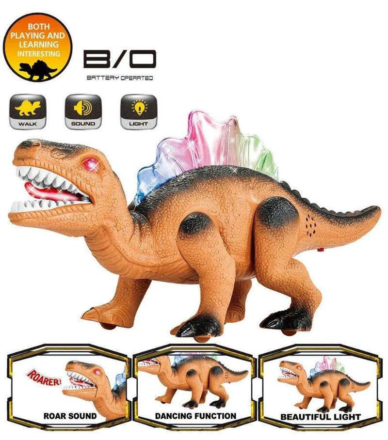 Electronic Walking Spinosaurus Dinosaur Toy with Lights and Roaring Sound