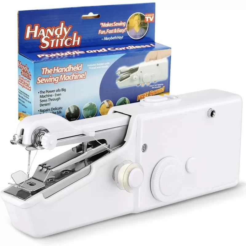 Handy Stitch Portable Handheld Sewing Machine – Cordless, Battery-Powered Mini Stitching Tool