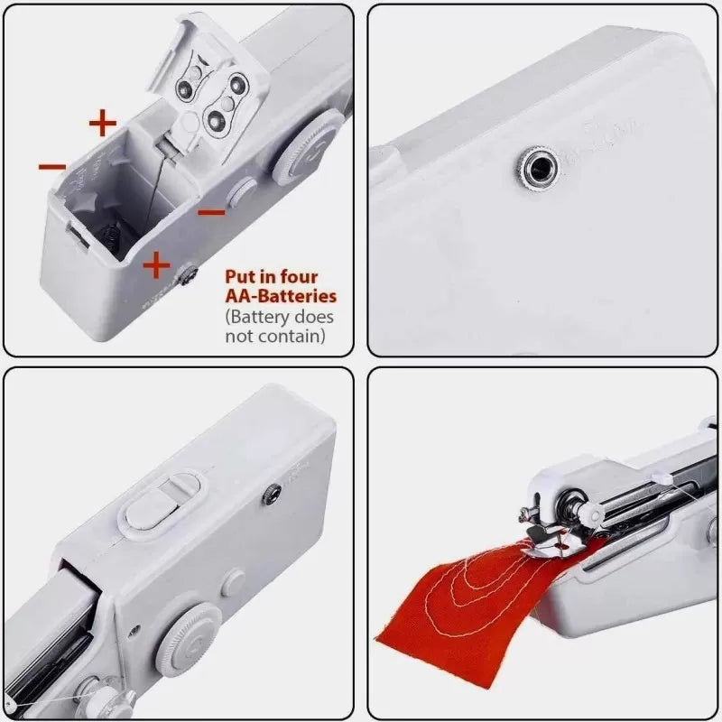 Handy Stitch Portable Handheld Sewing Machine – Cordless, Battery-Powered Mini Stitching Tool