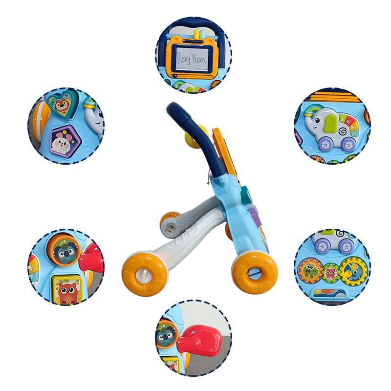 Music Baby Walker – 2-in-1 Activity & Learning Toy | With Lights, Sounds & Drawing Board