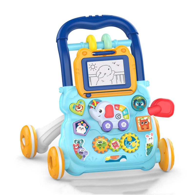 Music Baby Walker – 2-in-1 Activity & Learning Toy | With Lights, Sounds & Drawing Board