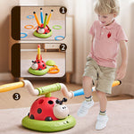 3-in-1 Kids Activity Toy – Jumping Game, Ring Toss & Rocket Launcher