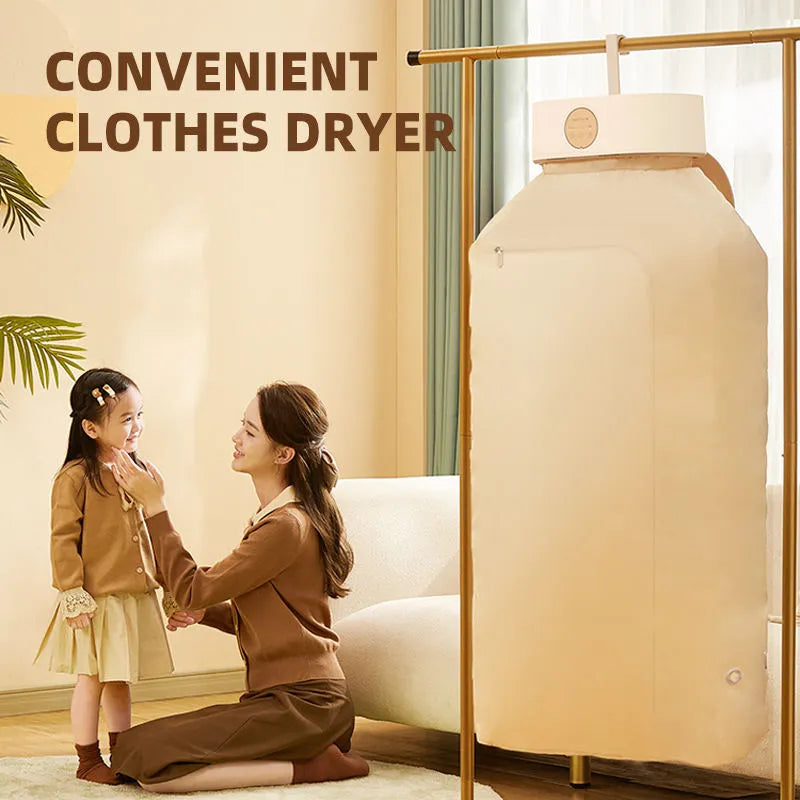 Portable Hanging Clothes Dryer – Foldable Electric Garment