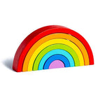 Wooden Rainbow Stacking Blocks – Montessori Toy for Kids (7-Piece Set)