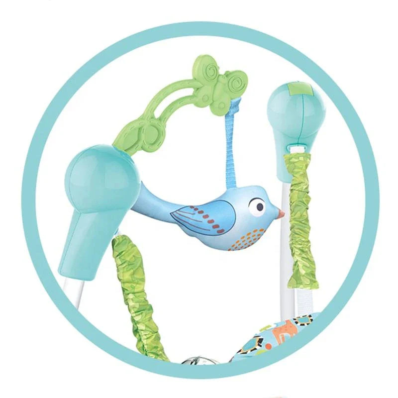 Baby Jumper – Adjustable Activity Bouncer with 360° Rotating Seat & Interactive Toys for Fun & Development