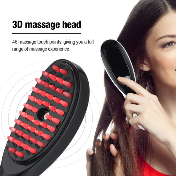 3-in-1 LED Light & Spray Massage Comb