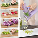 Multi-Functional Handheld Rotary Vegetable Slicer & Grater – 4-in-1 Manual Food Processor