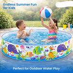 Free Kids Swimming Pool – Hard Plastic Sidewall Kiddie Splashing Pool