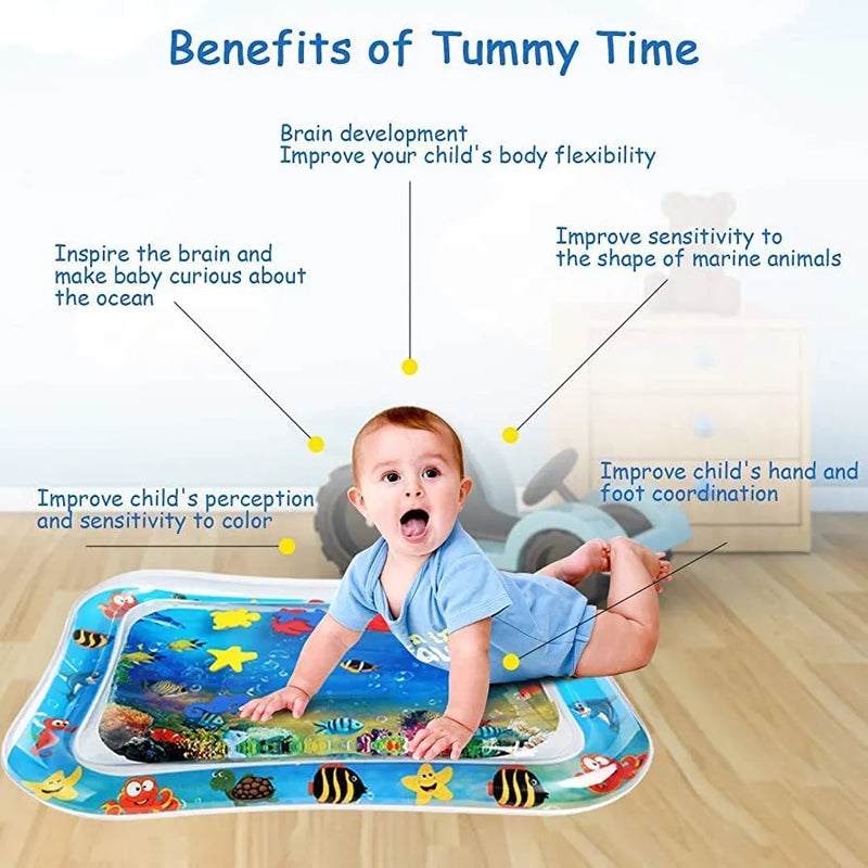 Baby Water Playmat – Ocean World Sensory Tummy Time Mat for Newborns & Toddlers