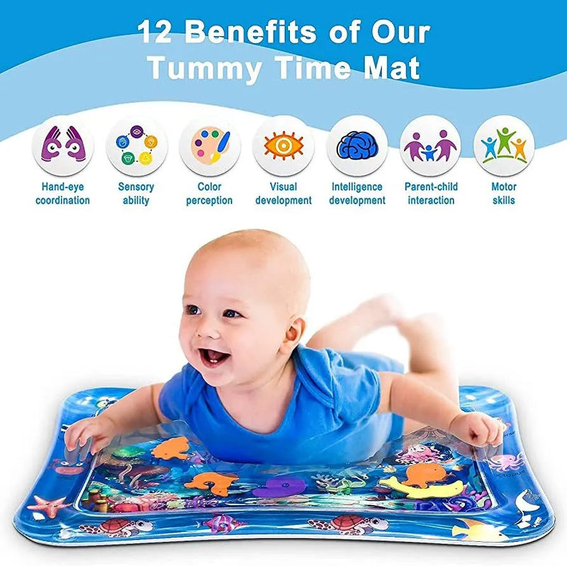 Baby Water Playmat – Ocean World Sensory Tummy Time Mat for Newborns & Toddlers