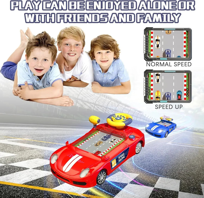 Mario Adventure Racing Toy Car – Little Hero Driving Game with Steering Wheel (3+ Years)