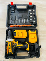 Power Drill with 2 Lithium-Ion Batteries, Charger, Flexible Shaft, and 26-Piece Drill/Driver