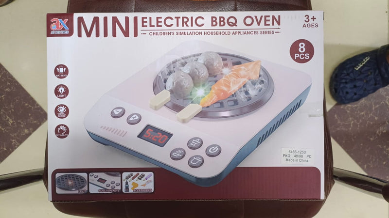 Kids Electric BBQ Grill Playset – Realistic Pretend Cooking Toy