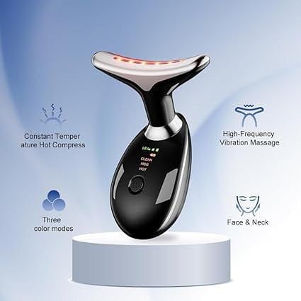Digital Sonic Facial & Neck Lifting Massager – 3-Mode Anti-Aging Device