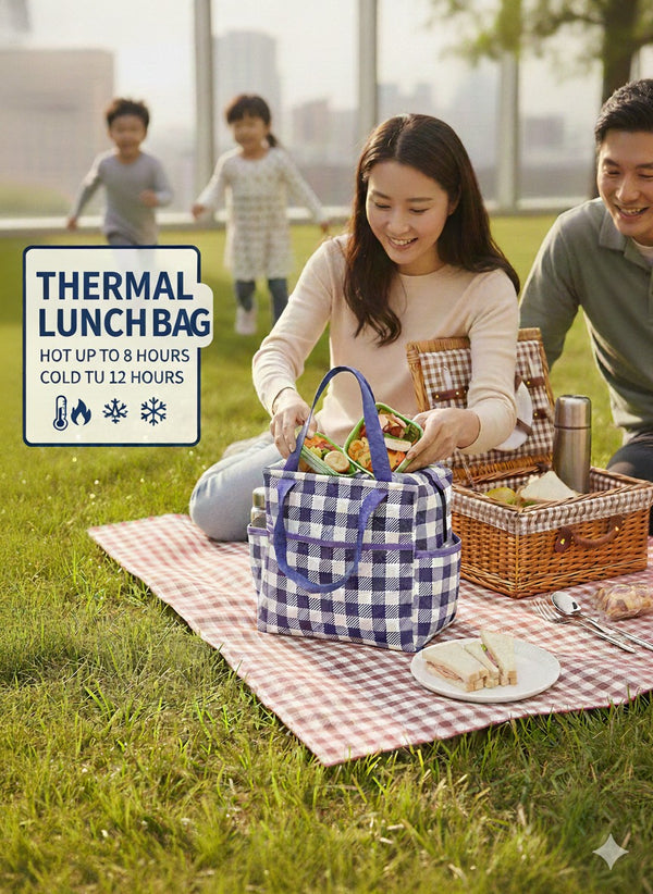 Premium Thermal Insulated Lunch Bag – Leak-Proof & Temperature Controlled