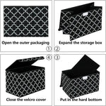 Foldable Multi-Purpose Storage Box – Large Toy Organizer & Closet Chest with Lid