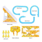 Musical Duck Climbing Stairs Toy Set – Automatic Electric Track with Lights & Sound