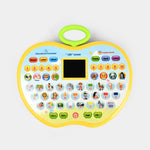 Apple-Shaped Educational Learning Computer – Interactive Toddler Tablet with LED Screen & Music