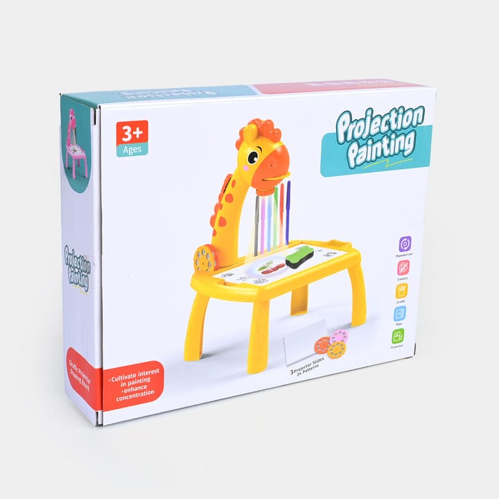 Kids Giraffe Projection Drawing Table – Interactive Educational Projector Painting Desk with 24 Patterns