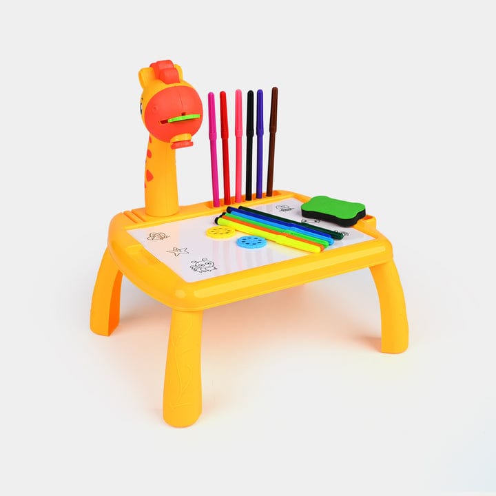Kids Giraffe Projection Drawing Table – Interactive Educational Projector Painting Desk with 24 Patterns