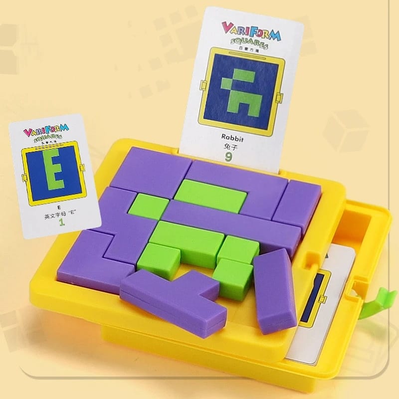 Variform Pattern Puzzle Squares – 55-Level Geometric Logic & Cognitive Challenge Toy