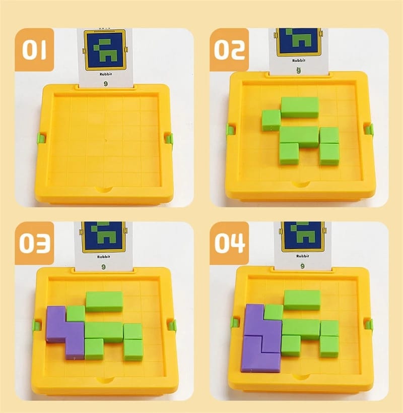 Variform Pattern Puzzle Squares – 55-Level Geometric Logic & Cognitive Challenge Toy
