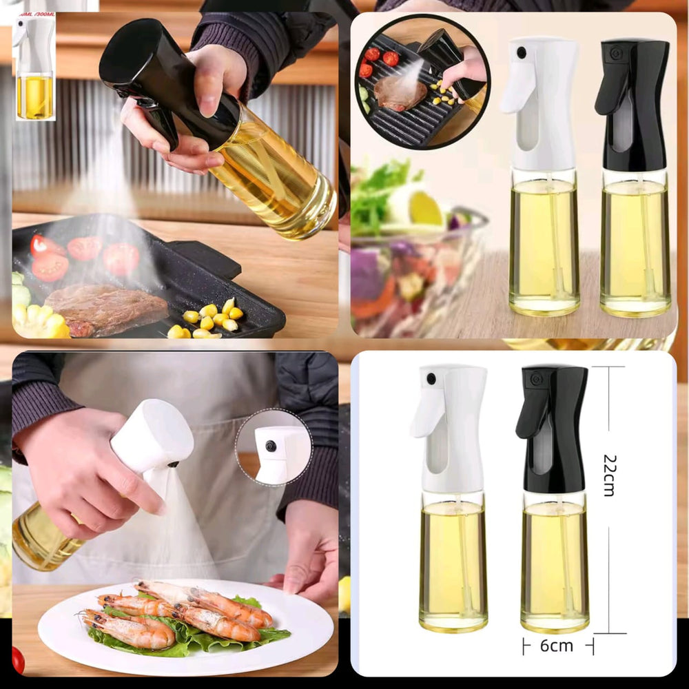 Premium Leak-Proof Oil Spray Bottle Dispenser for Cooking, BBQ & Air Frying