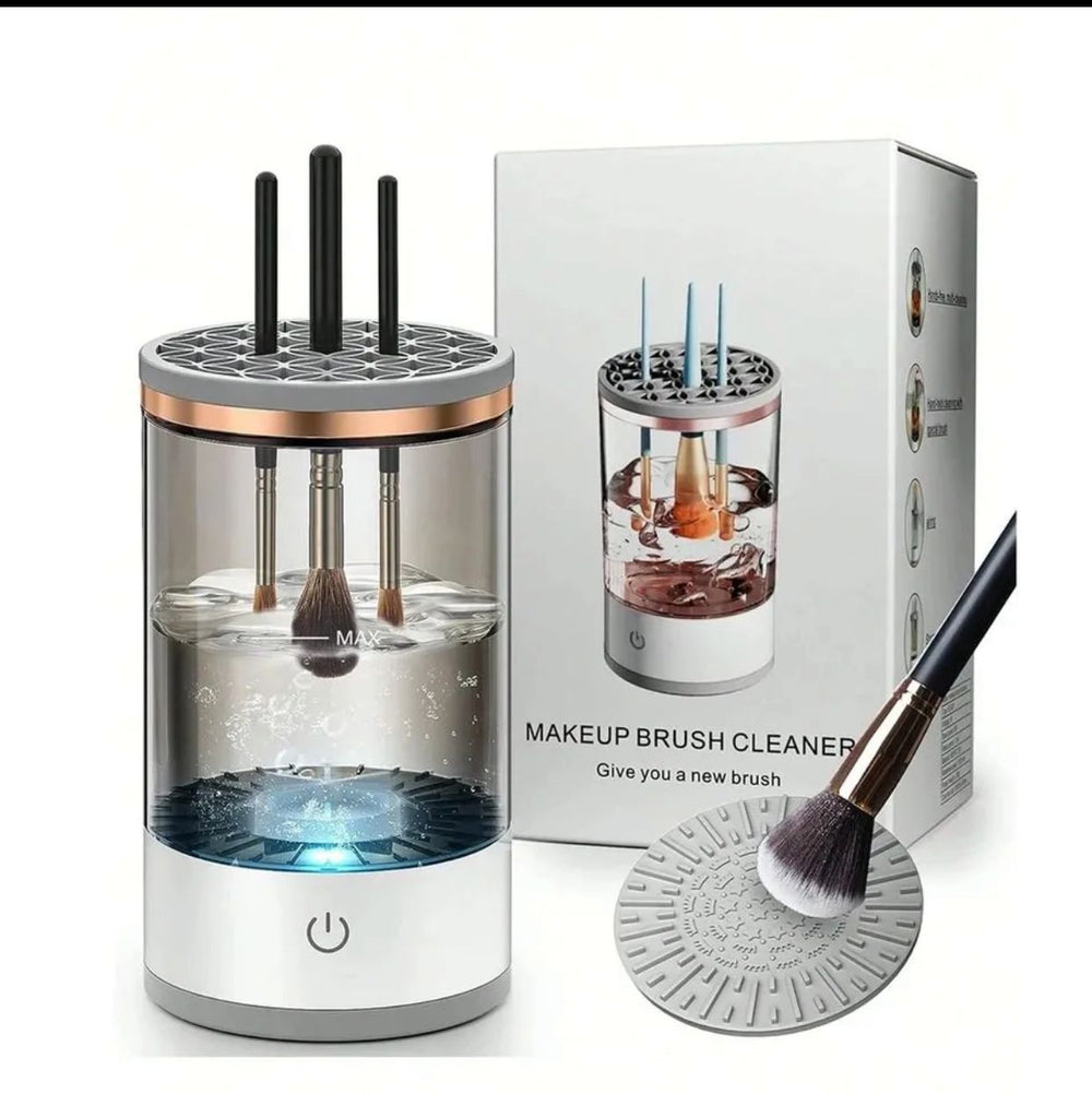 Automatic Electric Makeup Brush Cleaner – Smart 2-in-1 Cleaning Machine