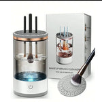 Automatic Electric Makeup Brush Cleaner – Smart 2-in-1 Cleaning Machine