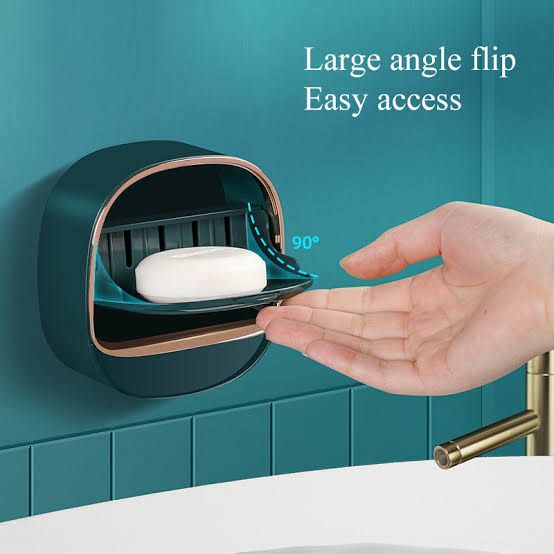 90° Flip-Open Wall-Mounted Soap Box