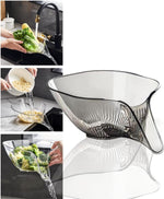 Multi-functional Funnel Drain Basket – 2-in-1 Fruit & Veggie Washer