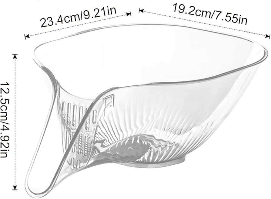 Multi-functional Funnel Drain Basket – 2-in-1 Fruit & Veggie Washer