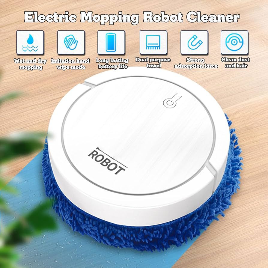 Smart Electric Mopping Robot – 360° Automatic Floor Cleaner