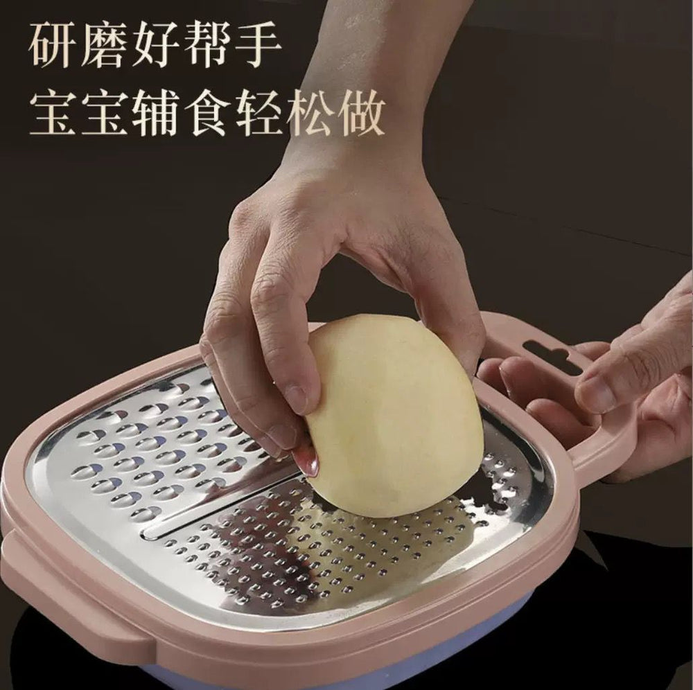 4-in-1 Multi-functional Vegetable Grater with Storage Box