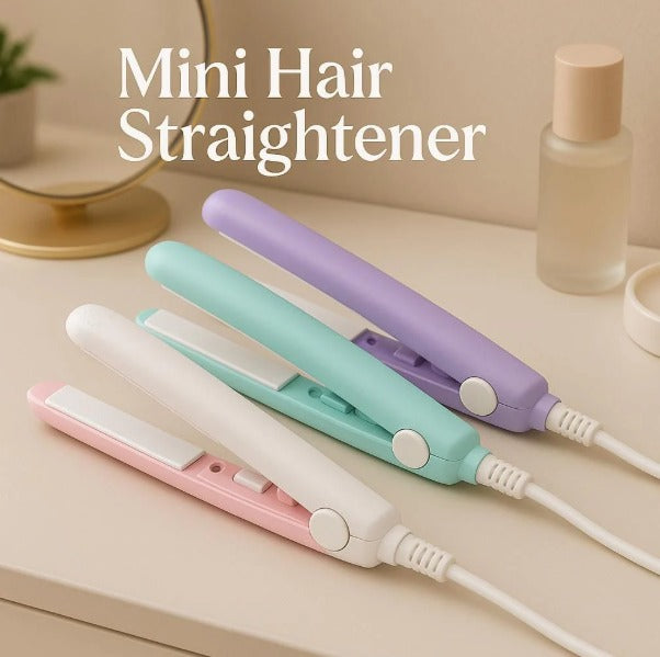 Mini 2-in-1 Portable Hair Straightener & Curler