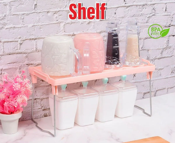 Stackable Kitchen Storage Rack – Multi-Purpose Countertop Organizer