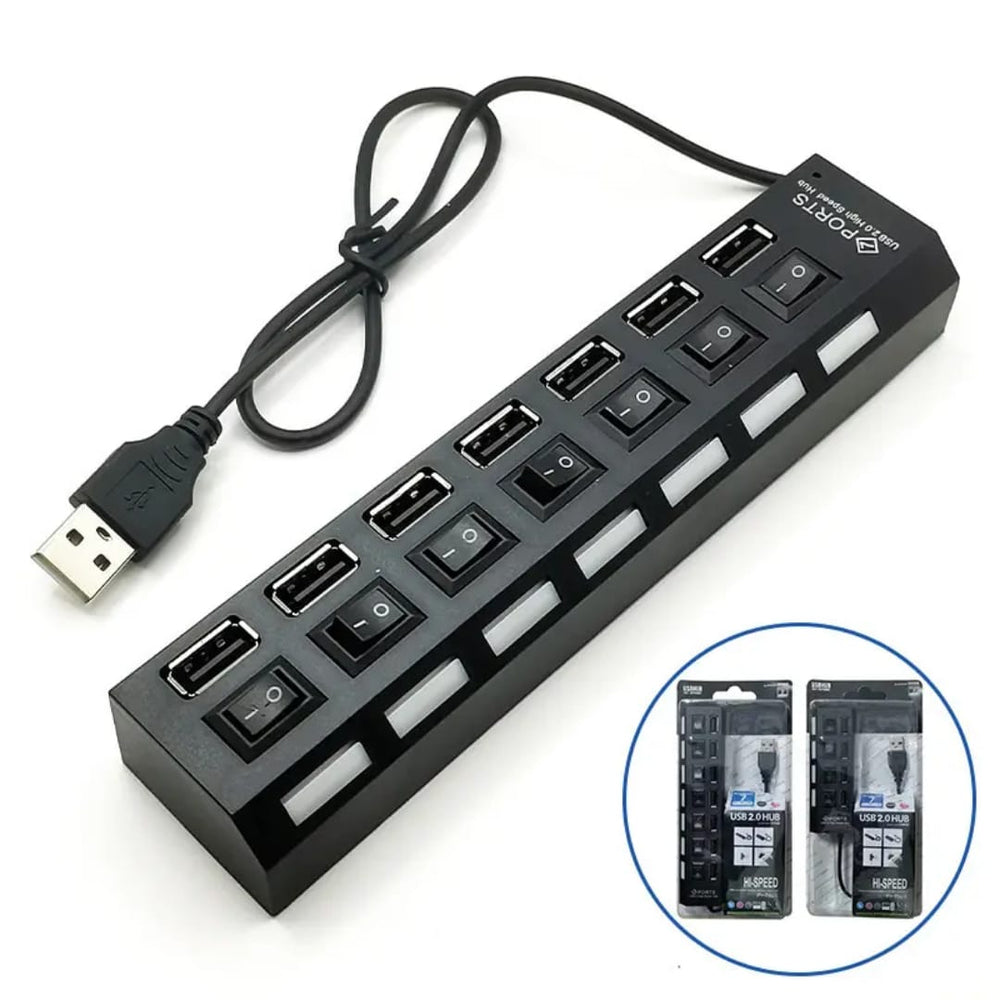 High-Speed Multi-Port USB Hub with Individual Switches