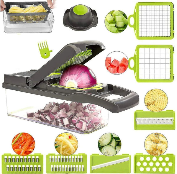 16-in-1 Multifunctional Vegetable Chopper & Slicer Set