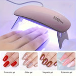 SUNmini Portable UV LED Nail Lamp – Foldable 6W USB Dryer