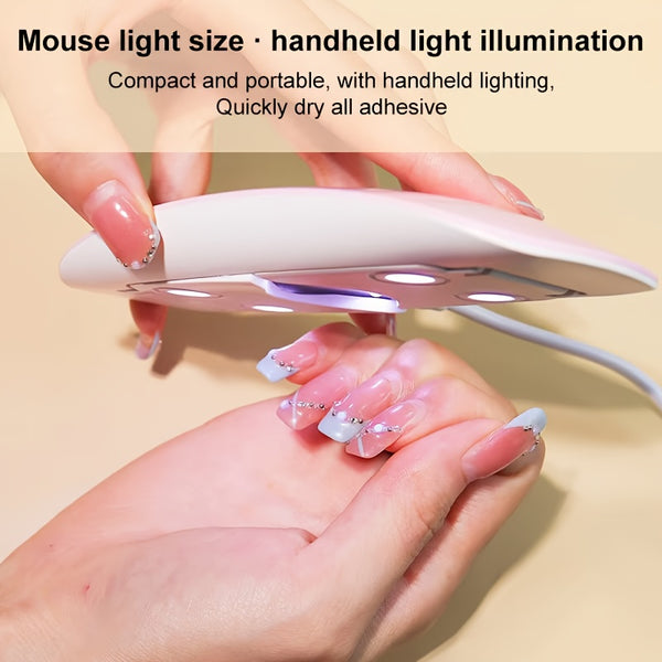 SUNmini Portable UV LED Nail Lamp – Foldable 6W USB Dryer