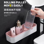 Wall-Mounted No-Drill Bathroom Organizer Tray