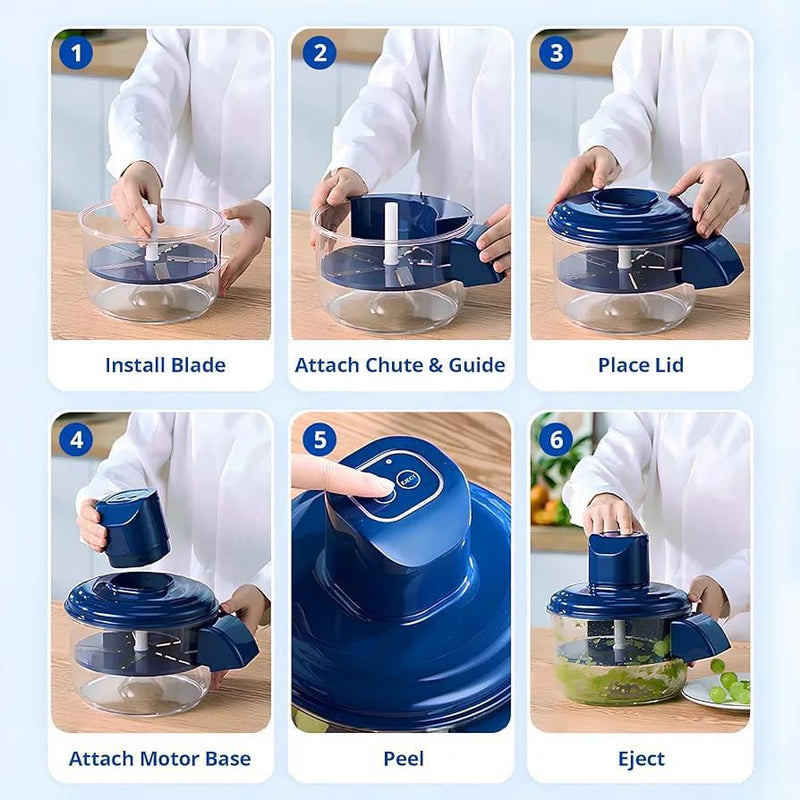Electric Automatic Fruit Peeler – One-Touch Grape & Tomato Skin Remover