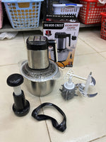 Silver Crest 5-in-1 Heavy Duty Meat Chopper – 3L Stainless Steel Kitchen Expert