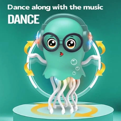 Dancing Octopus Toy with Music & Lights – 360° Rotating Tentacles