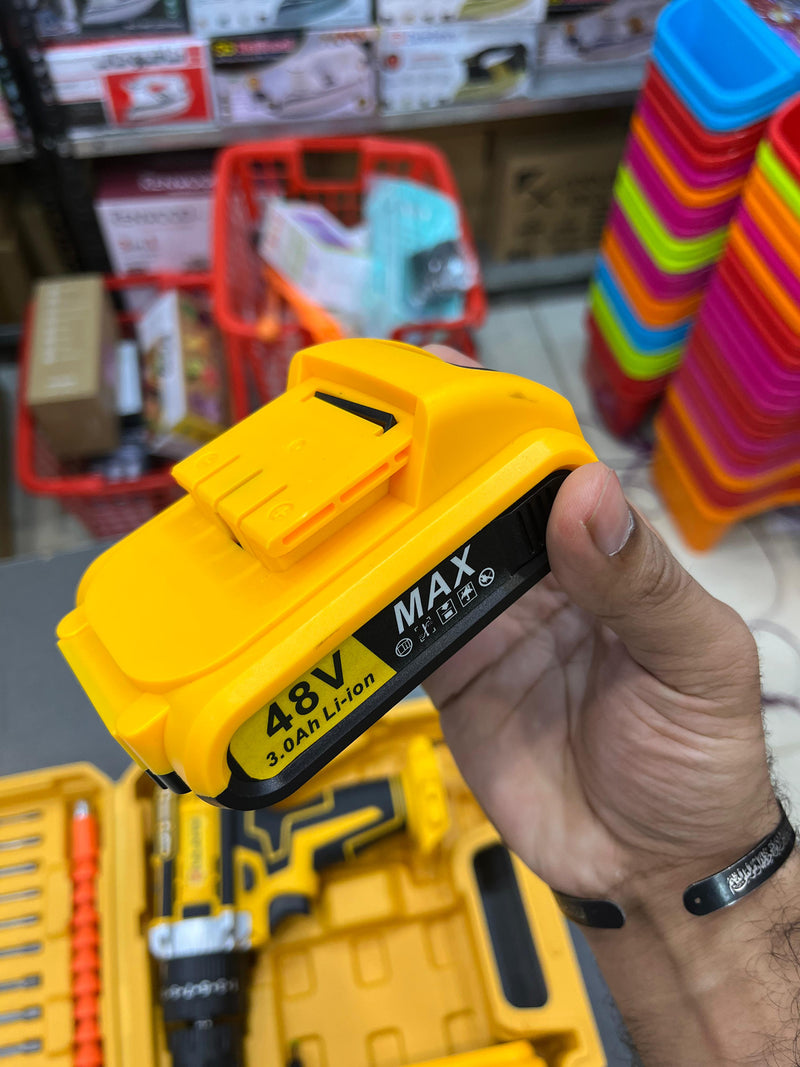 Power Drill with 2 Lithium-Ion Batteries, Charger, Flexible Shaft, and 26-Piece Drill/Driver