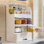 All-in-One Multi-Layer Kitchen Spice Organizer Box