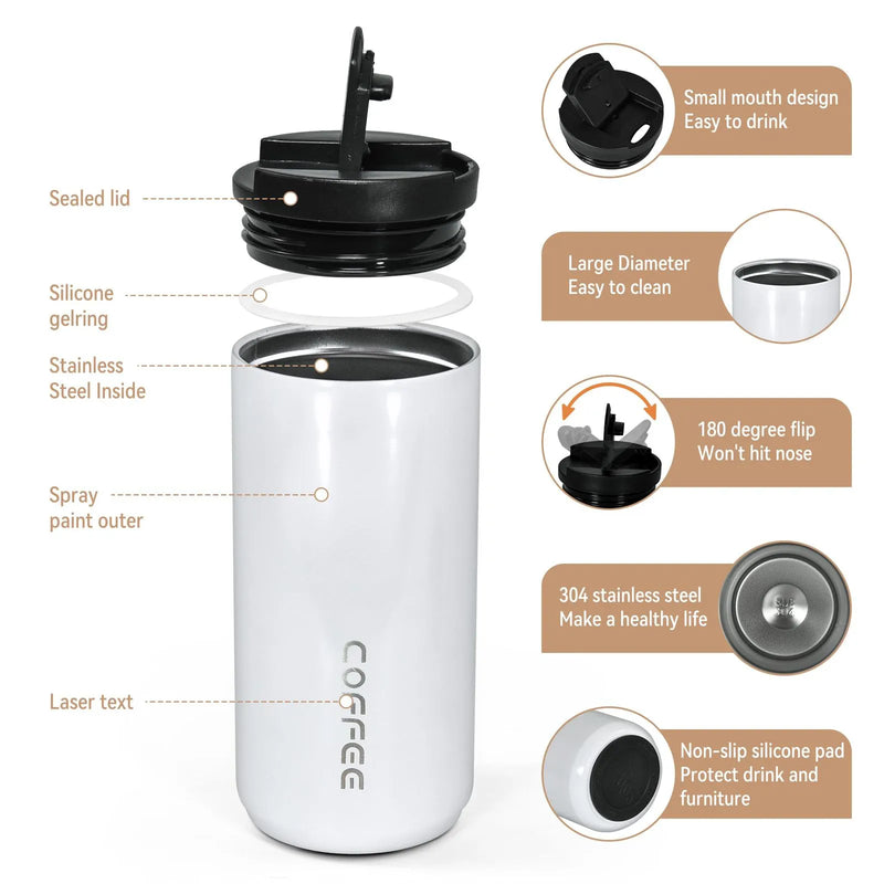 Premium Stainless Steel Coffee Travel Mug – Double-Wall