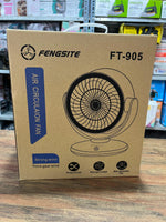 Compact Desktop Cooling Fan with 3-Speed Wind Cycle, Wide-Angle Oscillation, and Low-Noise